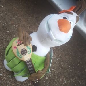 Hawaiian Olaf Plush Disney Store NWT